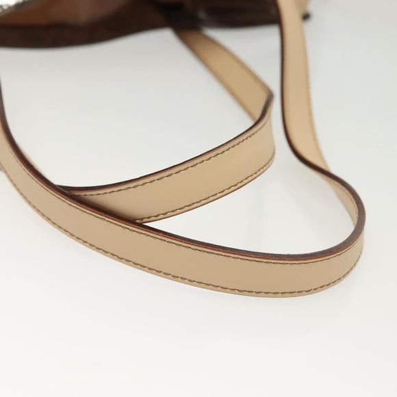 Salvatore Ferragamo Tote Bag Vinyl Brown Auth BA5417