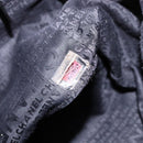 CHANEL Choco Bar COCO Mark Hand Bag Canvas Black Silver CC Auth BA5420-21