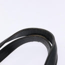 CHANEL Choco Bar COCO Mark Hand Bag Canvas Black Silver CC Auth BA5420-8