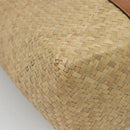 Jimmy Choo Studs Tote Bag Straw Beige Auth BA5421-16