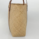 Jimmy Choo Studs Tote Bag Straw Beige Auth BA5421-4