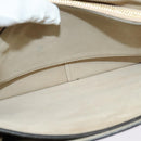 Chloe Fay Shoulder Bag Suede Leather Beige Gold Auth BA5423-11