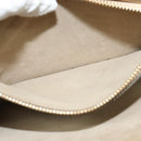 Chloe Fay Shoulder Bag Suede Leather Beige Gold Auth BA5423-22