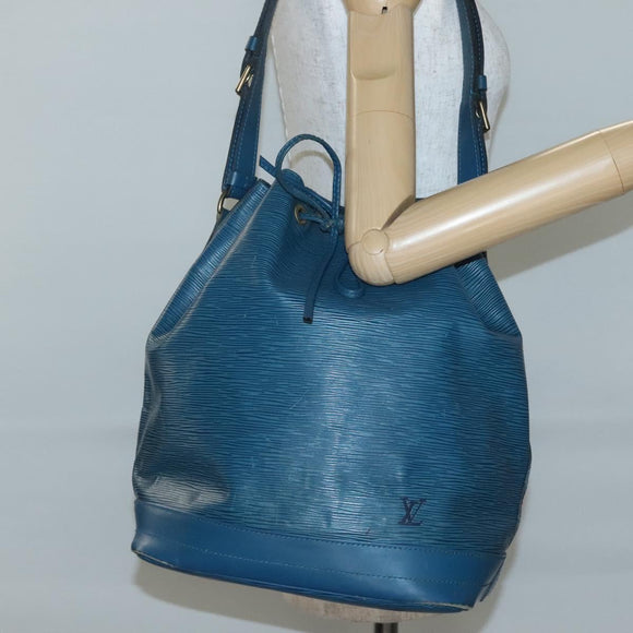 LOUIS VUITTON Epi Noe Shoulder Bag Toledo Blue M44005 LV Auth BA5424
