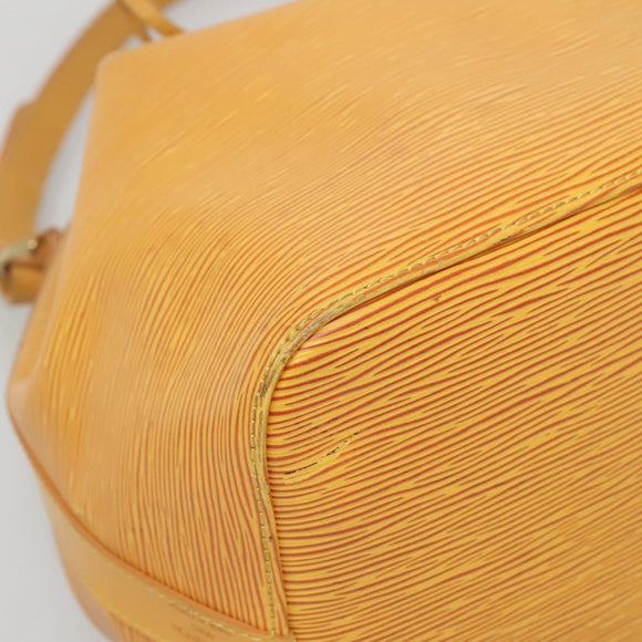 LOUIS VUITTON Epi Petit Noe Shoulder Bag Yellow M44109 LV Auth BA5425