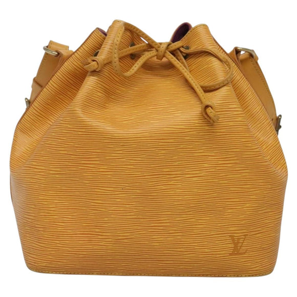 LOUIS VUITTON Epi Petit Noe Shoulder Bag Yellow M44109 LV Auth BA5425