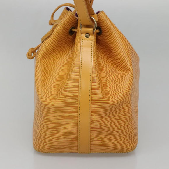 LOUIS VUITTON Epi Petit Noe Shoulder Bag Yellow M44109 LV Auth BA5425