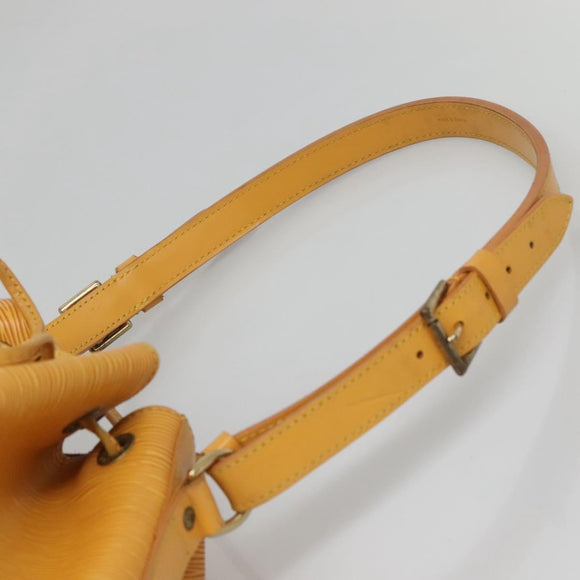 LOUIS VUITTON Epi Petit Noe Shoulder Bag Yellow M44109 LV Auth BA5425