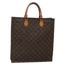 LOUIS VUITTON Monogram Sac Plat Hand Bag M51140 LV Auth BA5428-1
