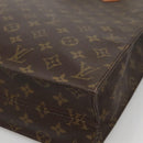 LOUIS VUITTON Monogram Sac Plat Hand Bag M51140 LV Auth BA5428-9