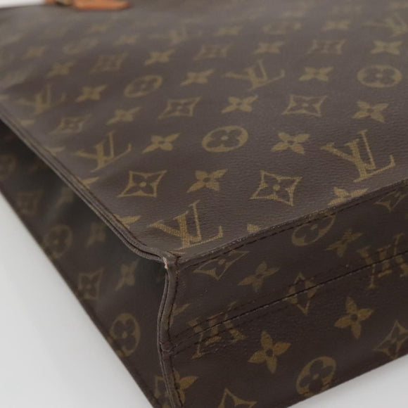 LOUIS VUITTON Monogram Sac Plat Hand Bag M51140 LV Auth BA5428