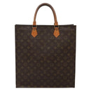 LOUIS VUITTON Monogram Sac Plat Hand Bag M51140 LV Auth BA5428-13
