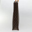 LOUIS VUITTON Monogram Sac Plat Hand Bag M51140 LV Auth BA5428-3