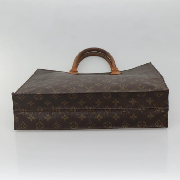 LOUIS VUITTON Monogram Sac Plat Hand Bag M51140 LV Auth BA5428