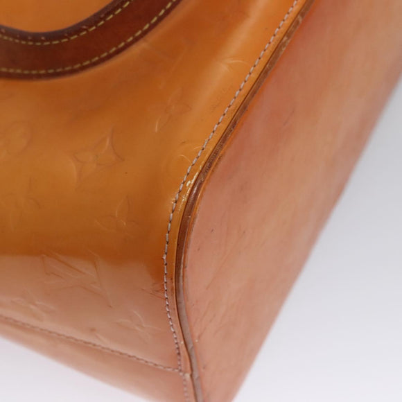 LOUIS VUITTON Monogram Vernis Houston Bag Marshmallow Pink M91302 LV Auth BA543