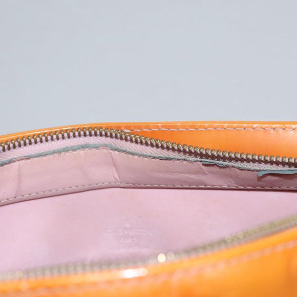 LOUIS VUITTON Monogram Vernis Houston Bag Marshmallow Pink M91302 LV Auth BA543