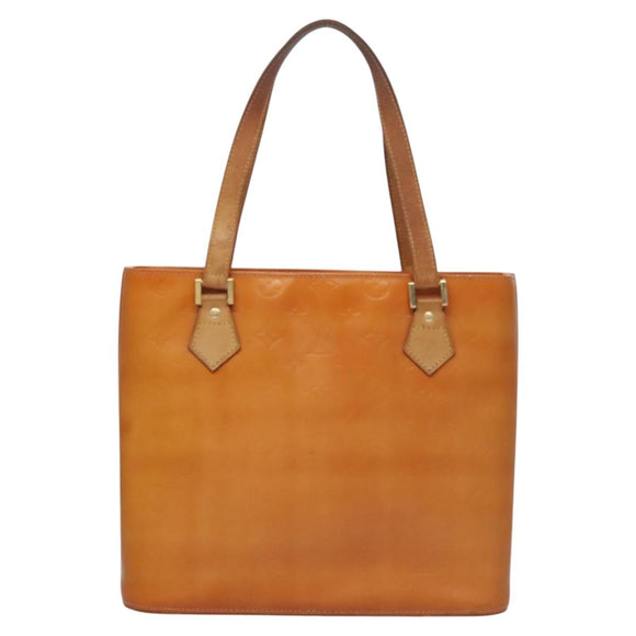 LOUIS VUITTON Monogram Vernis Houston Bag Marshmallow Pink M91302 LV Auth BA543