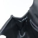 BALLY Quilted Chain Shoulder Bag Leather Black Gold Auth BA5433-19