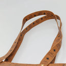 MCM Logogram Vicetos Shoulder Bag PVC Brown Gold Auth BA5434-14