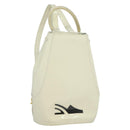 Salvatore Ferragamo Gancini Backpack Patent leather White Auth BA5435-1