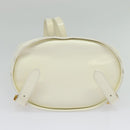 Salvatore Ferragamo Gancini Backpack Patent leather White Auth BA5435-11