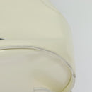 Salvatore Ferragamo Gancini Backpack Patent leather White Auth BA5435-13