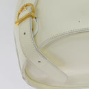 Salvatore Ferragamo Gancini Backpack Patent leather White Auth BA5435-14