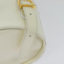 Salvatore Ferragamo Gancini Backpack Patent leather White Auth BA5435-15