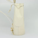 Salvatore Ferragamo Gancini Backpack Patent leather White Auth BA5435-5