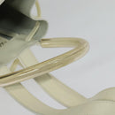 Salvatore Ferragamo Gancini Backpack Patent leather White Auth BA5435-7