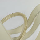 Salvatore Ferragamo Gancini Backpack Patent leather White Auth BA5435-8