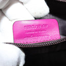 Salvatore Ferragamo Gancini Hand Bag Leather 2way Purple Gold Auth BA5444-12