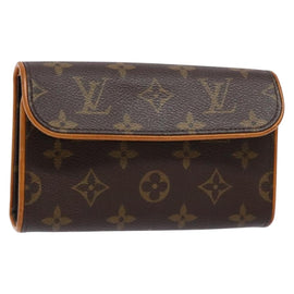 LOUIS VUITTON Monogram Pochette Florentine Waist bag M51855 LV Auth BA5449