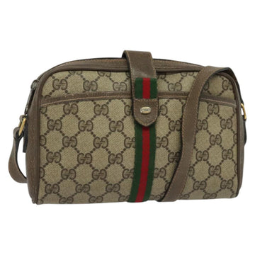GUCCI GG Supreme Web Sherry Line Bag PVC Beige Red Green 89 02 055 Auth BA5454