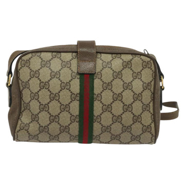 GUCCI GG Supreme Web Sherry Line Bag PVC Beige Red Green 89 02 055 Auth BA5454 - 0