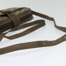 GUCCI GG Supreme Web Sherry Line Bag PVC Beige Red Green 89 02 055 Auth BA5454-7