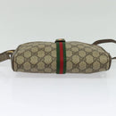 GUCCI GG Supreme Web Sherry Line Bag PVC Beige Red Green 89 02 055 Auth BA5454-5