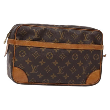 LOUIS VUITTON Monogram Compiegne 28 Clutch Bag M51845 LV Auth BA5459