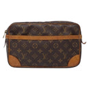 LOUIS VUITTON Monogram Compiegne 28 Clutch Bag M51845 LV Auth BA5459-13