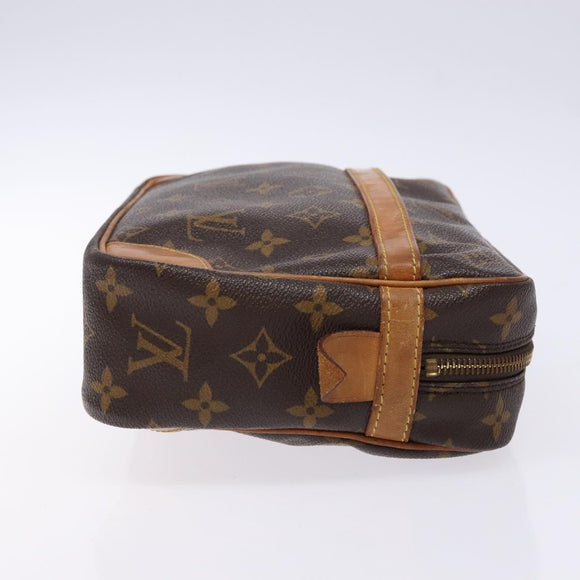 LOUIS VUITTON Monogram Compiegne 28 Clutch Bag M51845 LV Auth BA5459