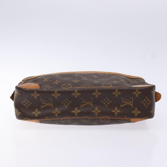 LOUIS VUITTON Monogram Compiegne 28 Clutch Bag M51845 LV Auth BA5459