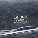 CELINE Horse Carriage Shoulder Bag Leather Black Gold Auth BA5462-16