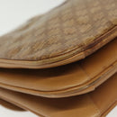 CELINE Macadam Canvas Shoulder Bag PVC Beige Gold Auth BA5468-17