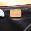 CELINE Macadam Canvas Shoulder Bag PVC Beige Gold Auth BA5468-20