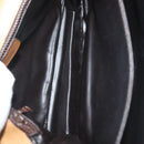 CELINE Macadam Canvas Shoulder Bag PVC Beige Gold Auth BA5468-11