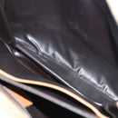 CELINE Macadam Canvas Shoulder Bag PVC Beige Gold Auth BA5468-23