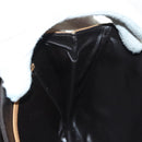 CELINE Macadam Canvas Shoulder Bag PVC Beige Gold Auth BA5468-24