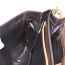 CELINE Macadam Canvas Shoulder Bag PVC Beige Gold Auth BA5468-25