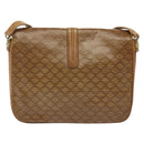 CELINE Macadam Canvas Shoulder Bag PVC Beige Gold Auth BA5468-2