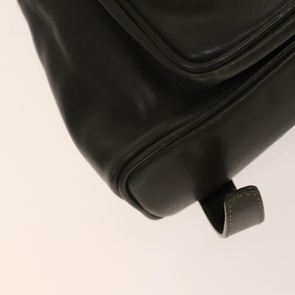 GUCCI Bamboo Backpack Leather Outlet Khaki Gold 003 3444 0030 Auth BA5469